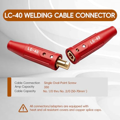 LC 40 Welding Leads Quick Connector