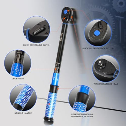 UPGRADE Drive Click Torque Wrench Dual