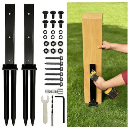 Double Tube Fence Post Anchor