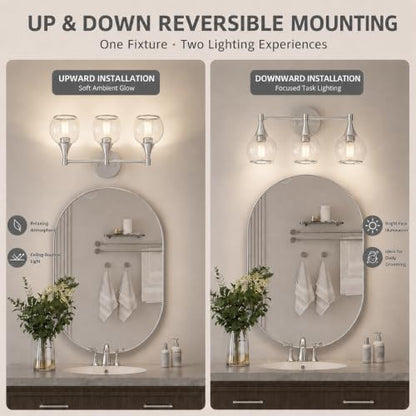 Bathroom Light Fixture Vanity Lighting Fixtures Over Mirror