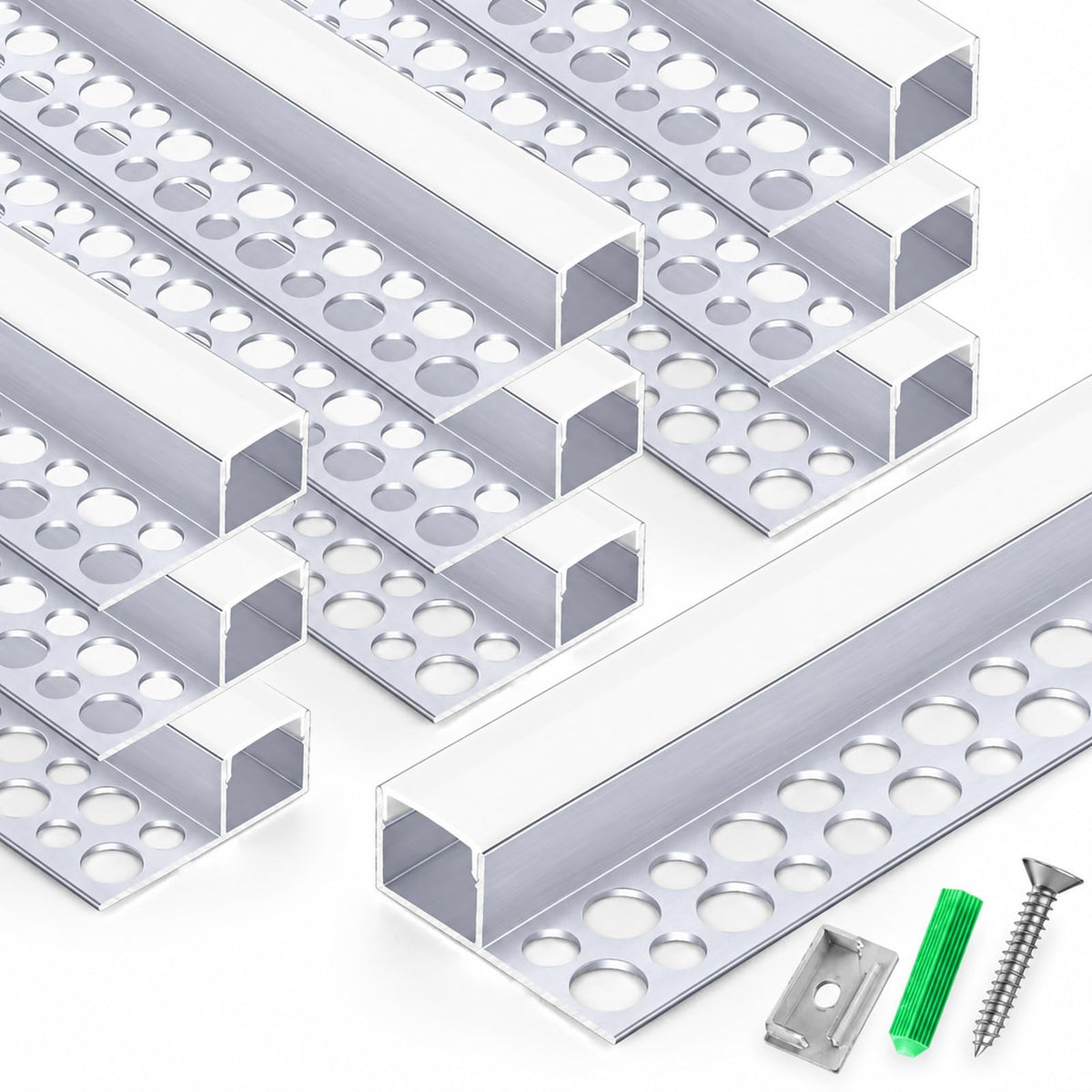 Plaster in LED Channel for Drywall (10PACK 3.3FT)