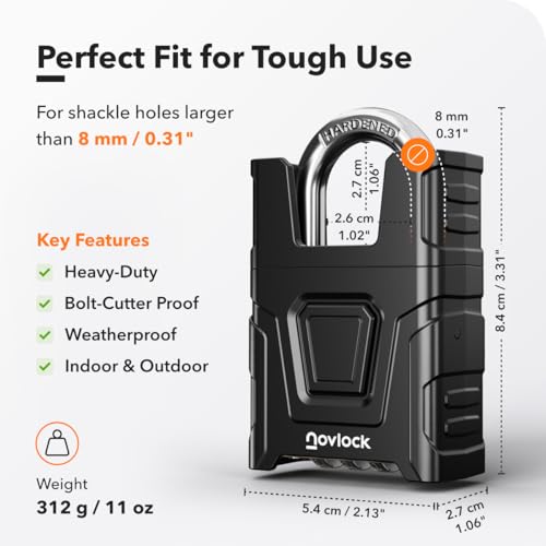 NLCL005S Heavy Duty Combination Padlock with Shrouded Shackle