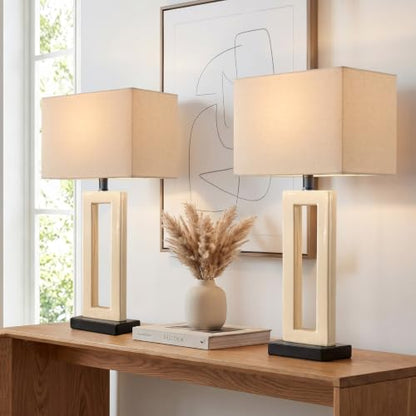 24.5" Vintage Ceramic Table Lamp Single