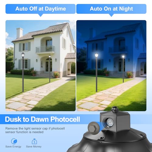 LED Post Top Light Post Lights Fixture with Photocell