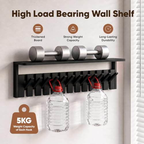 Coat Rack with 12 Hooks