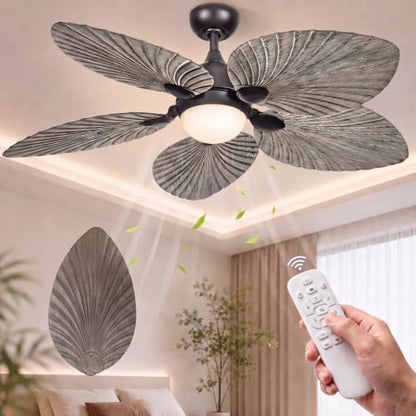 52 Inch Ceiling Fan with Light and Remote for Indoor