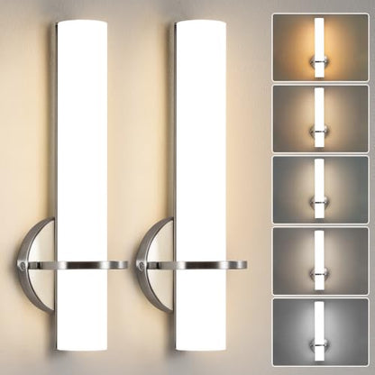 Modern Wall Sconces 5CCT LED Dimmable Bathroom Sconces for Living Room Bedroom Hallway