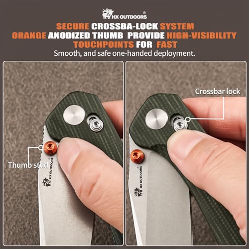 Pocket Knife Crossbar Lock For EDC