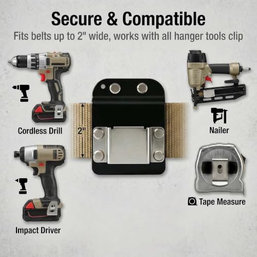 Regular) Drill Holder for Tool Belt, Fits 2" Belt (Standard)