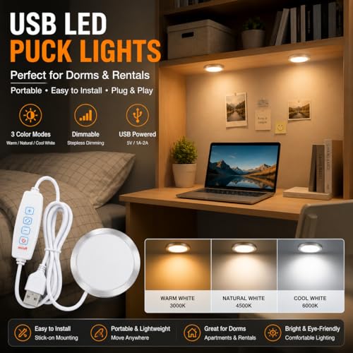 USB LED Puck Light
