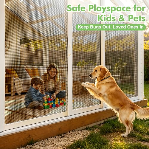 Pet Proof Window Screen Replacement Mesh (39"x118" / Pet Guard)