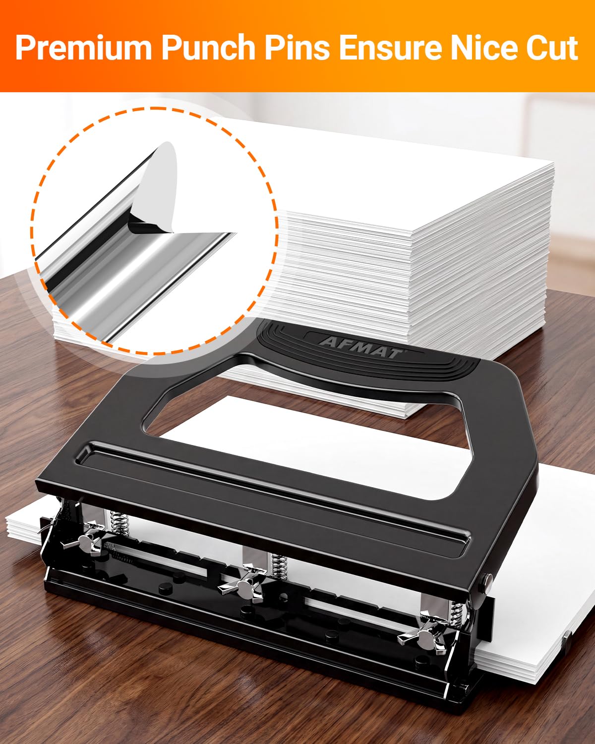 HP18 3 Hole Punch Heavy Duty (Black)