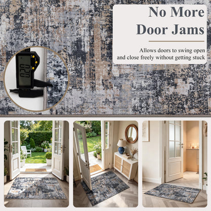 2x8 Runner Rug (Black & Cream / 2' x 8' (Rectangular))