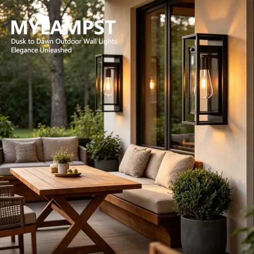15 Inch Dawn to Dusk Sensor Outdoor Light Fixture Waterproof Porch Lights Outdoor Anti