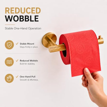 Brushed Gold Toilet Paper Holder
