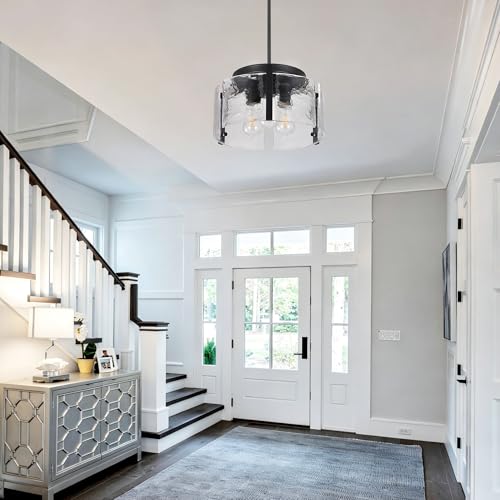 Black Glass Chandelier