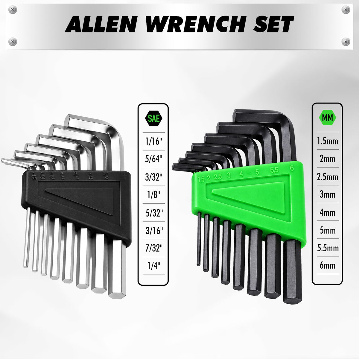 118 Piece Magnetic Screwdriver Set with Plastic Racking (Durable)