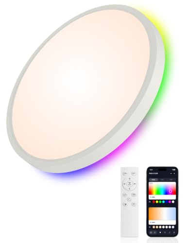 Smart RGB Ceiling Light 12 Inch RGBCCT WiFi App Voice Control