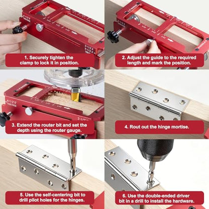 Door Hinge Jig & Door Lock Installation Kit
