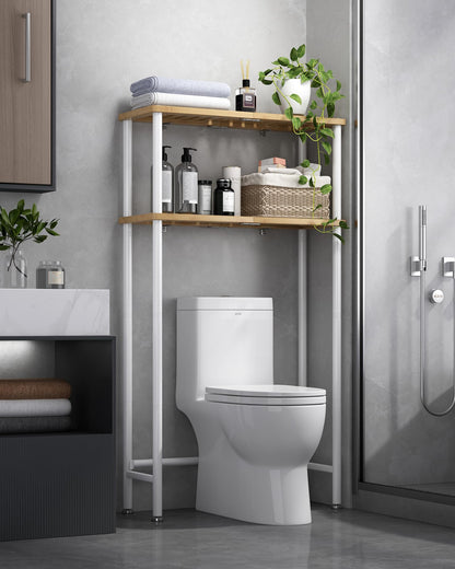 Bamboo Over The Toilet Storage Shelf 2 (2tier)