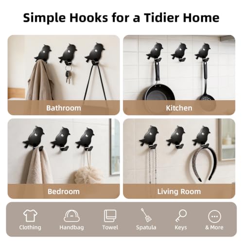 Stainless Adhesive Shower Hooks for Bathroom