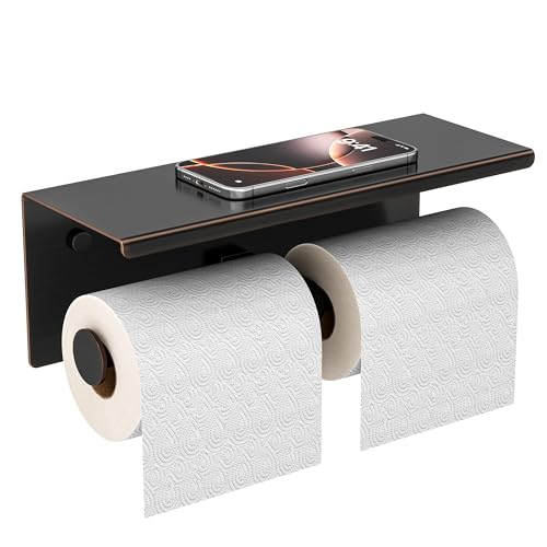 Toilet Paper Holder with Shelf