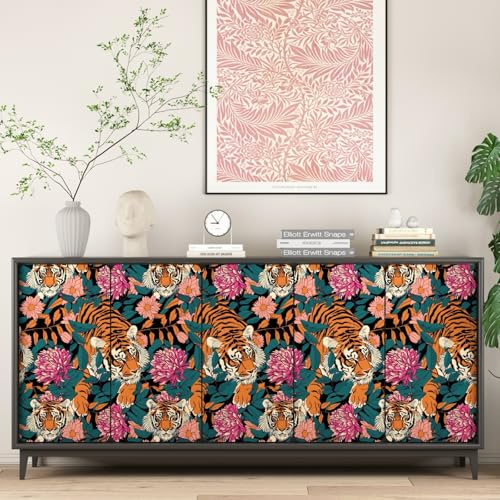 Boho Floral Wallpaper Peel and Stick Bold Colorful Contact Paper