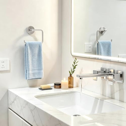 Adhesive Hand Towel Holder Brushed Nickel (Brushed Nickel)