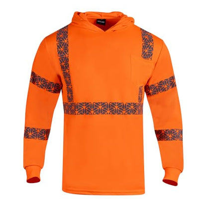 2PCS High Visibility Reflective Safety Shirts with Hood