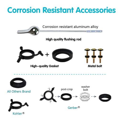 Complete Toilet Repair Kit with Chain