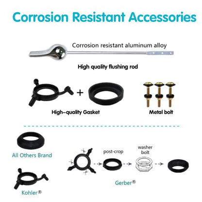 Complete Toilet Repair Kit with Chain