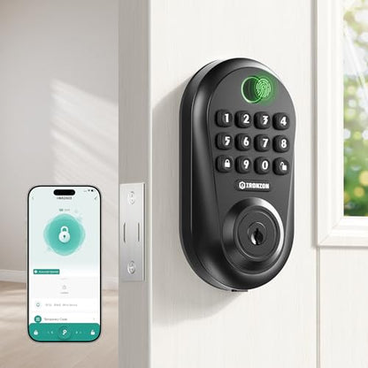 350YS 5-in-1 Keyless Entry Door Lock Smart Deadbolt with Handle