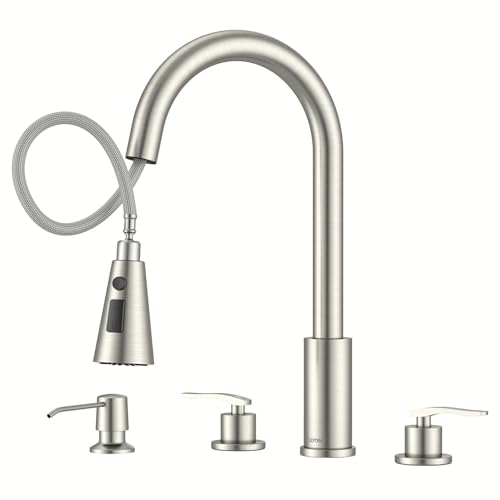 Kitchen Sink Faucet Stainless Steel with Sprayer 2