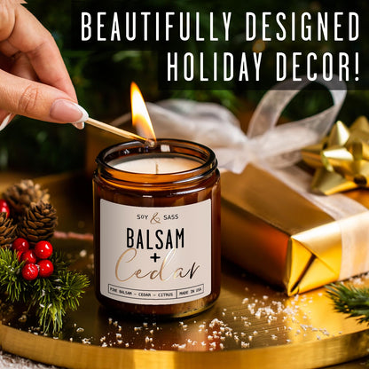 Balsam Candle (Balsam & Cedar - Cream)