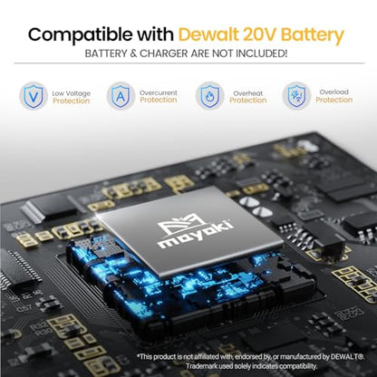Brushless Cordless Hand Planer Compatible with Dewalt 20V MAX Battery