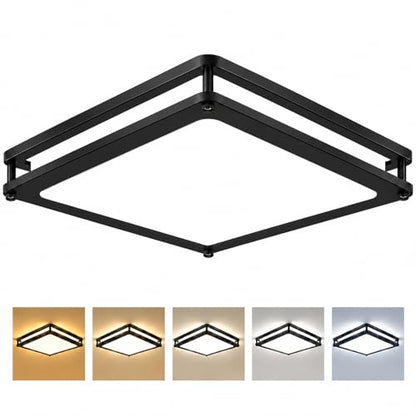 1Pack 12Inch 36W Square LED Flush Mount Ceiling Light Fixture