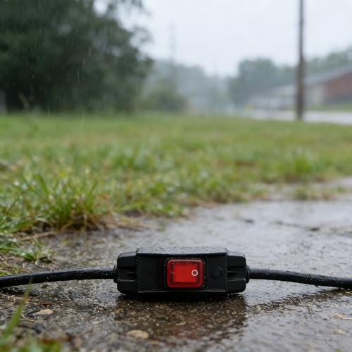 Waterproof 15A Inline Switch Power Cord