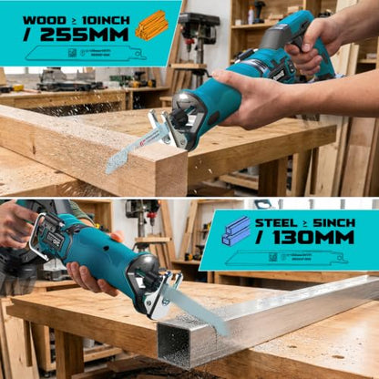 1-1/8" Stroke Brushless Cordless Reciprocating Saw