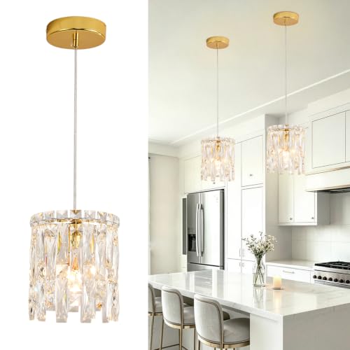 Modern Gold Crystal Chandelier Dimmable