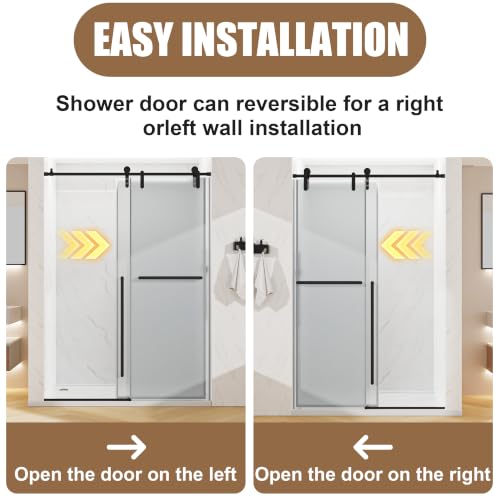 Frosted Glass Shower Door