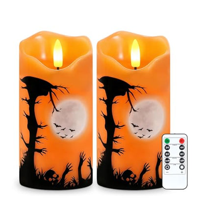 Fall Flameless Candles Set of 2