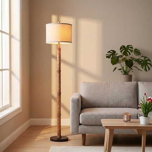 63'' Rustic Floor Lamp for Living Room