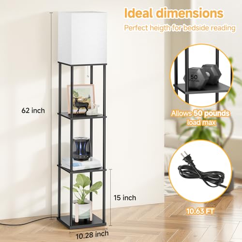 2 Pack Shelf Floor lamp