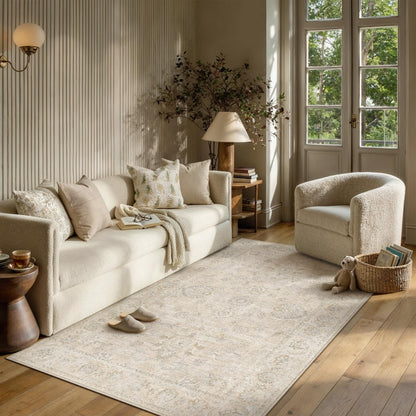 3x5 Light Cream Neutral Area Rug (Cream / 3' x 5' (Rectangular))