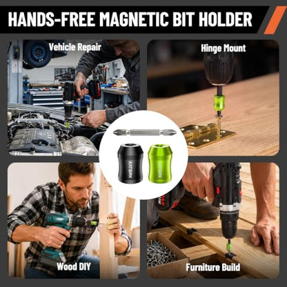 Strong Magnetic Screw Holder Ring 2 Pack with PH2 Screwdriver Bit
