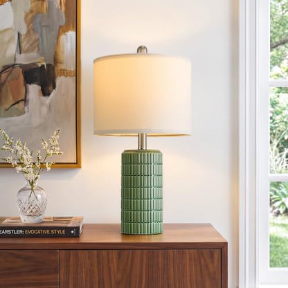 21'' Modern Ceramic Table Lamp with Gift Box for Bedroom