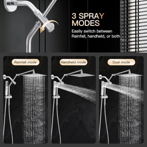 All Metal Shower Head with Handheld