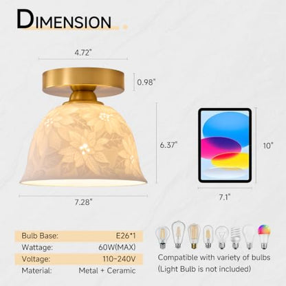 Ceramic Ceiling Light