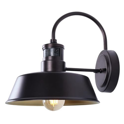 12 Inch Large Motion Sensor Gooseneck Outdoor Light Fixture