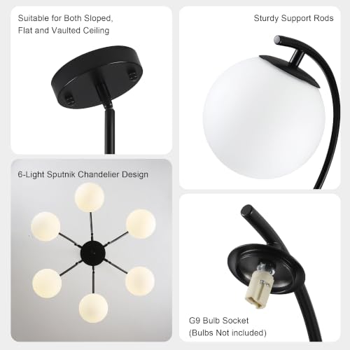 Modern Sputnik Chandelier for Dining Room Light Fixture